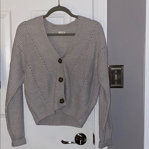 Grey knit sweater